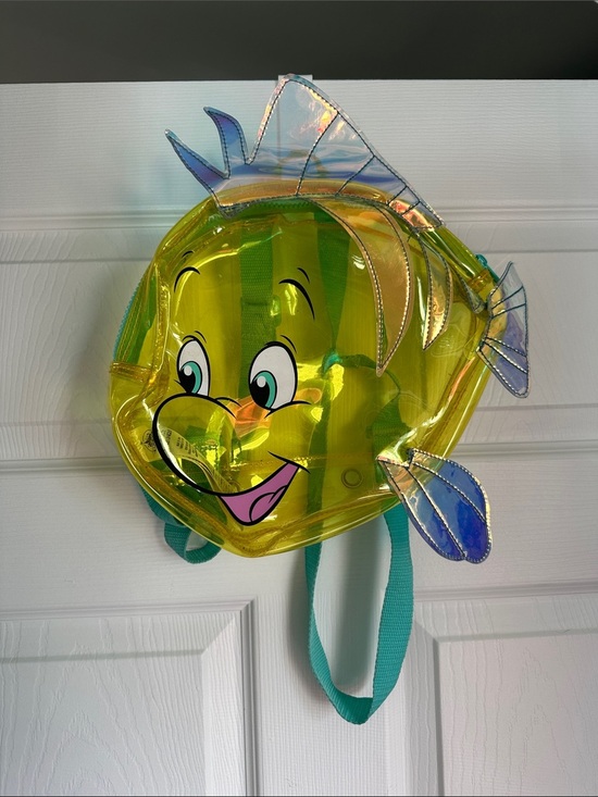 Disney Handbags - Disney Retired Flounder Backpack with Teal Straps